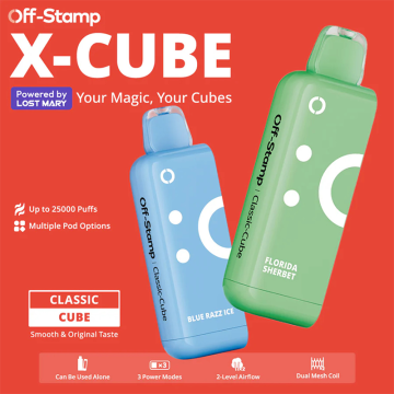 OFF-STAMP CLASSIC CUBE 25000 PUFFS DISPOSABLE PODS 5CT/DISPLAY